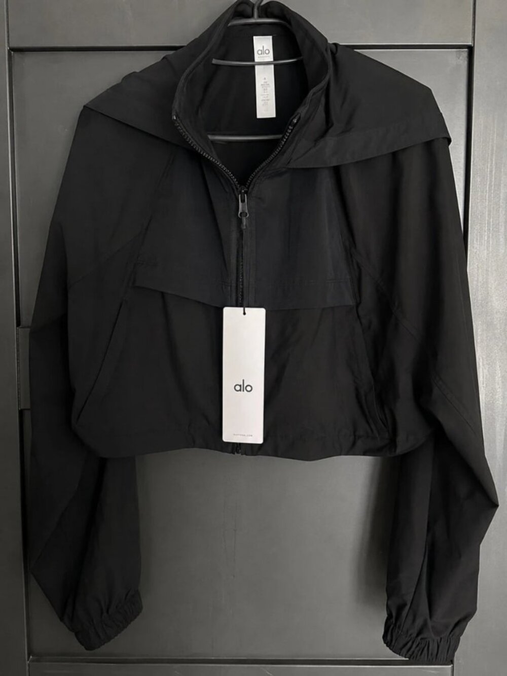 ALO Yoga Cropped Playmaker Jacket Black Size S